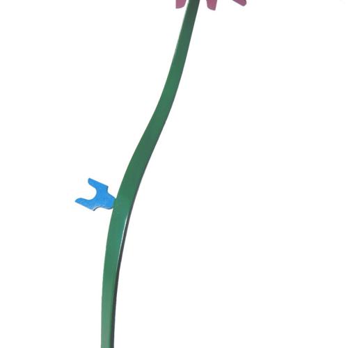 Sculpture ''ST-S436''  - Fleur-Parasol-  prototype pour monumental - dim H 40cm l 20cm P 25 cm - Acier peint et vernis