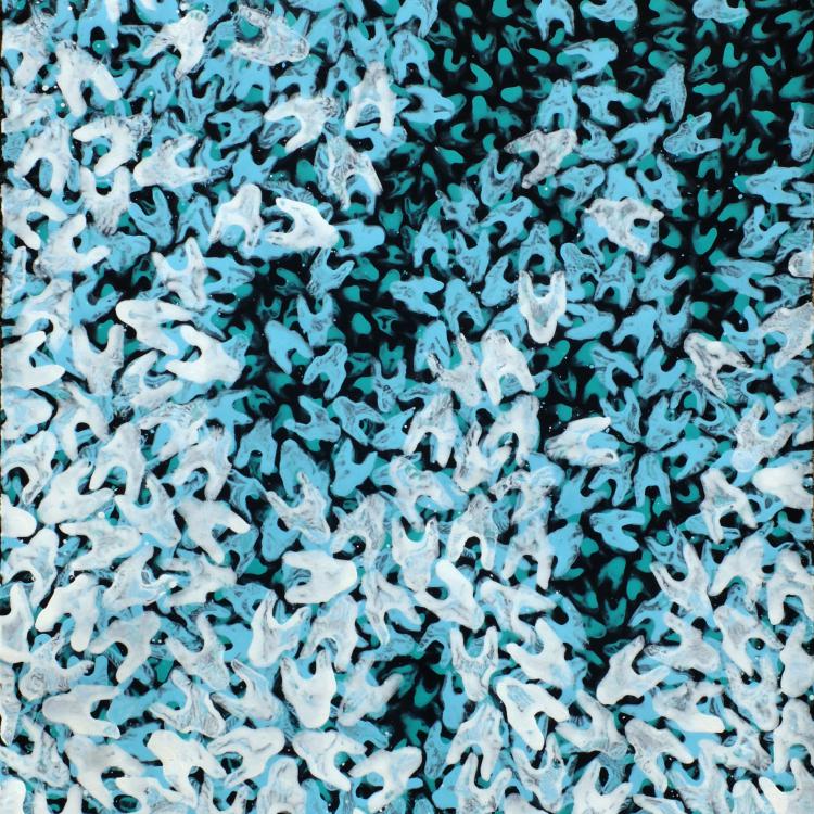 ST-P623- série conscient-pré-conscient-inconscient- peinture sur papier-100 x70 cm