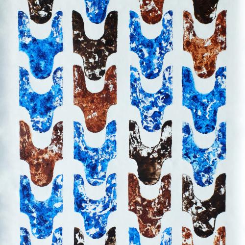 Série peinture à l'huile sur toile libre lin- ''Coloriste'' B- 127 x 87 cm