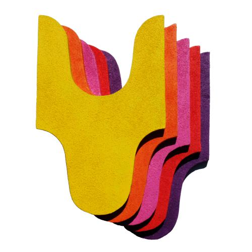 série relief mural - extrudé + peinture + sable de marbre - 45x34x10 cm - 5 modules