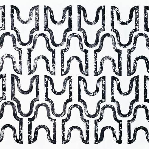 série ''Graphique''- acrylique sur toile - 222 X 304 cm