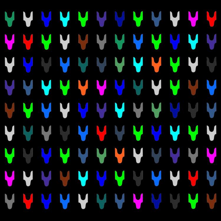 Multiples de la série « Pictos couleurs» ''ST- N1002'' impression numérique sur papier ou toile du 20x20 au 200x200 cm 