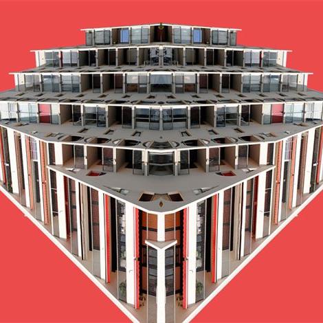 ''ST-PH 1612'' Architectures revisitées - Photographie en digigraphie - 66x90 cm - Ed.15